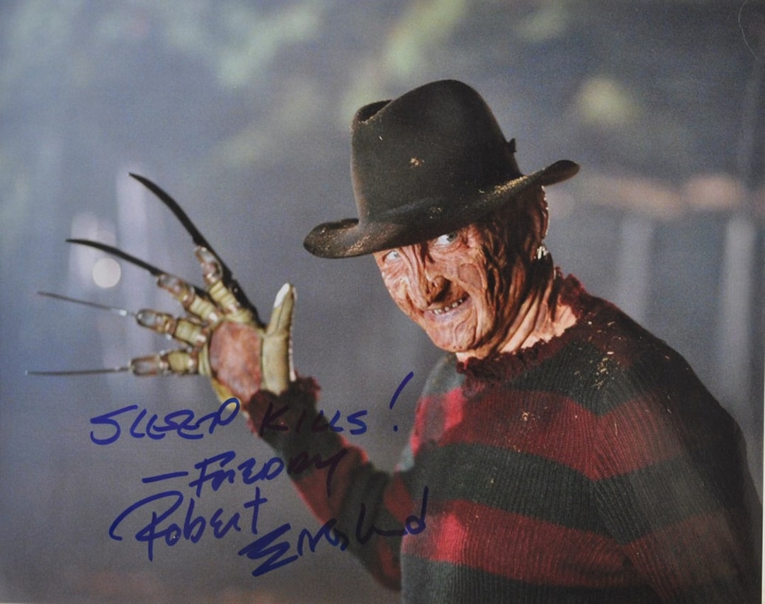 ロバート・イングランド直筆サイン入り写真 - エルム街の悪夢 コア