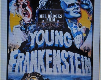 Mel BROOKS - Póster de película firmado JOVEN FRANKENSTEIN 27 "x 40" con coa