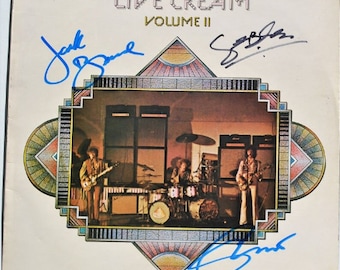 CREAM - LIVE VOL 3 x3 Album Cover only- Eric Clapton, Jack Bruce, Ginger Baker w/CoA