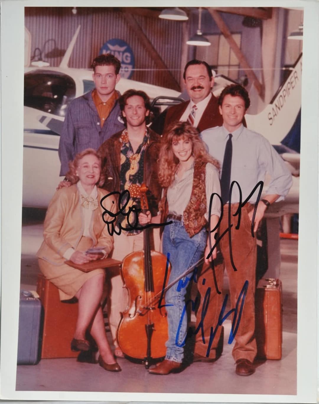 WINGS CAST SIGNED Photo X3 Tim Daly, Steve er, Crystal Bernard W/coa