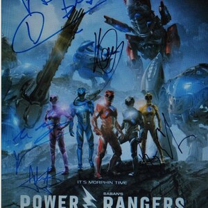 Signed Power Rangers Poster - Etsy