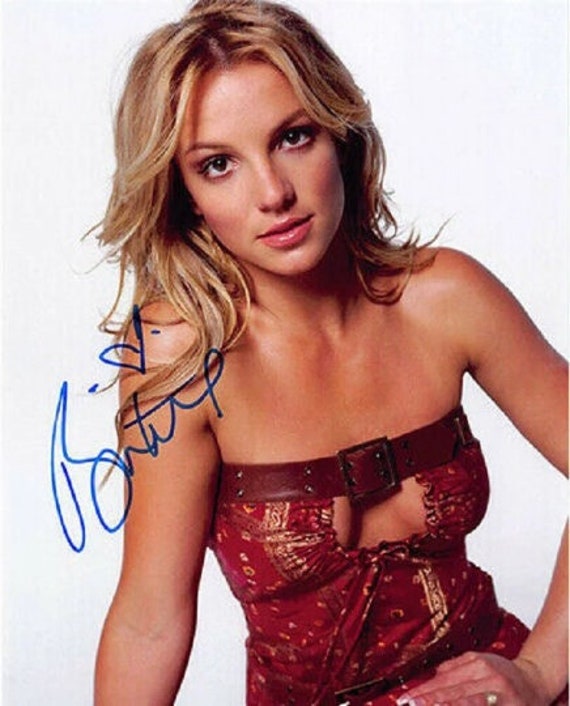 ブリトニースピアーズ　BRITNEY SPEARS 直筆サイン入り　フォト Britney Spears ブリトニー スピアーズ 直筆サイン PHOTO