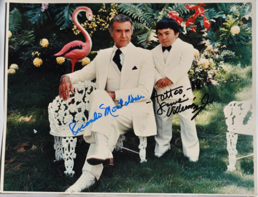 FANTASY ISLAND Cast Signed Photo X2 Ricardo Montalban & Etsy