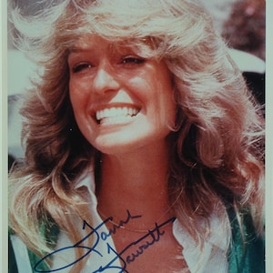 FARRAH FAWCETT ONDERTEKENDE foto - Charlie&#39;s Angels, Lee Majors w/coa