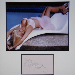 ANNA NICOLE SMITH Signed Page & Photo  w/coa