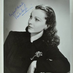 ヴィヴィアン・リーとクラーク・ゲーブル直筆サイン入り写真…