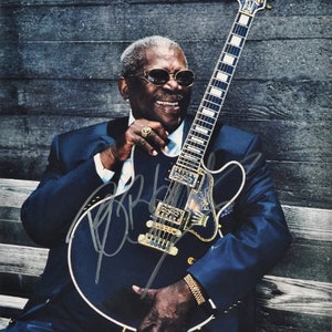 BB King サイン入りポートレート
