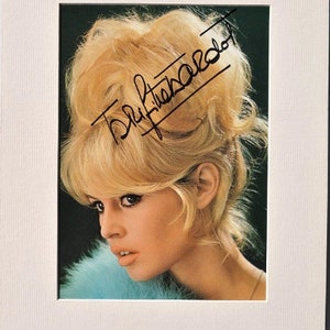 BRIGITTE BARDOT SIGNED Matted Photo - 11"x 14" w/coa
