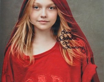 ダコタ・ファニング、サイン入り8x10写真 - Etsy 日本