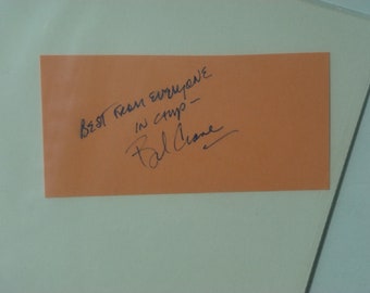 BOB CRANE Signed Page - Hogan's Heros w/COA