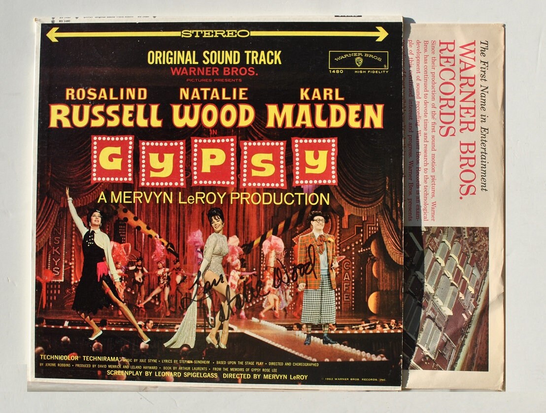 NATALIE WOOD Signed Album - GYPSY w/coa