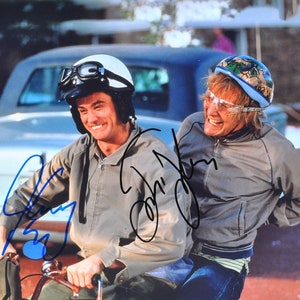JIM CARREY and JEFF Daniels Signed Photo X2 - Dumb And Dumber  w/coa