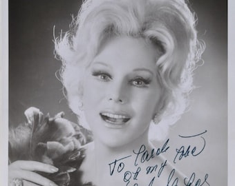 EVA GABOR SIGNIERTES Foto - Green Acres, The Aristocats, The Retter w / coa