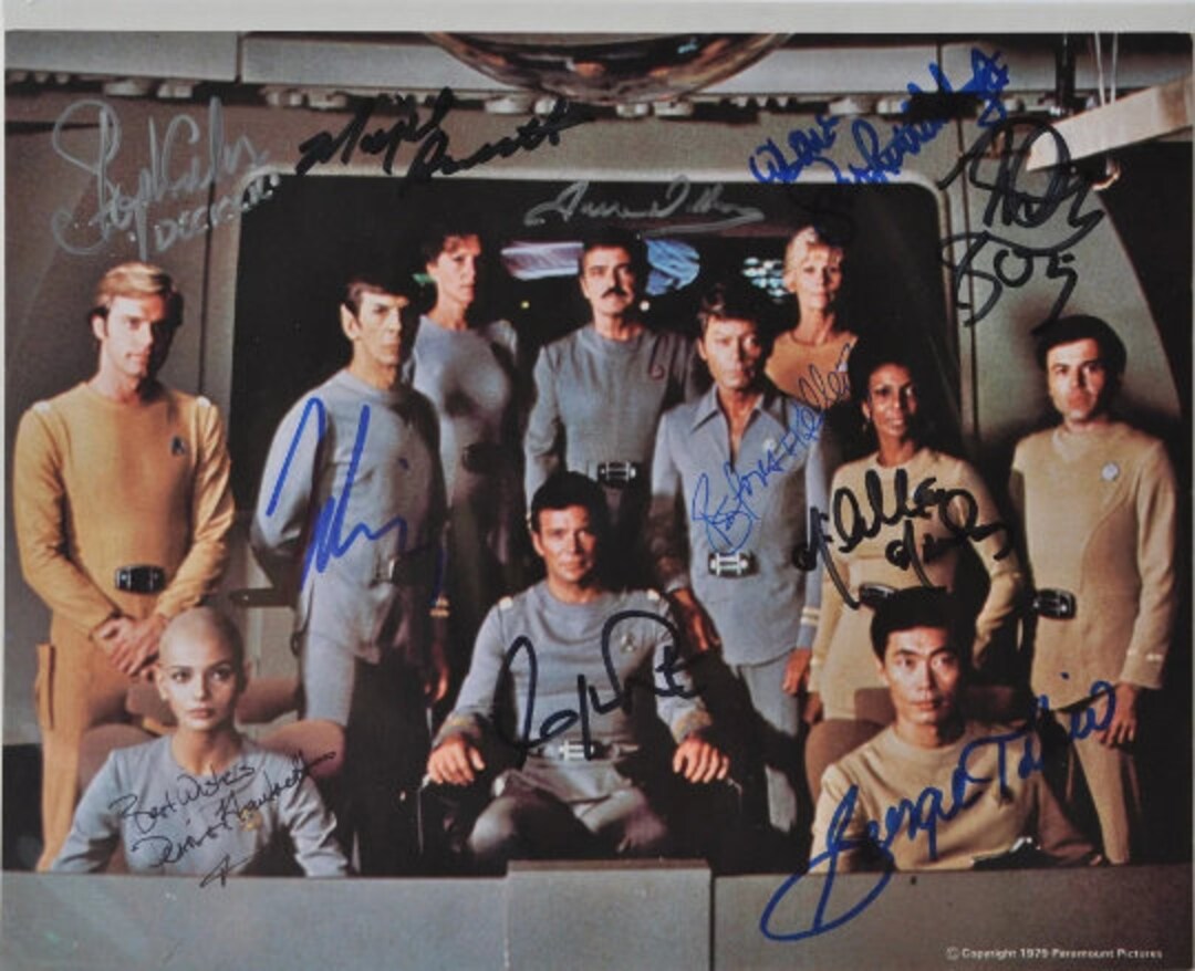 ウィリアム・シャトナー　レナード・ニモイ 直筆サイン入りフォト スタートレック Yahoo!オークション -「star trek サイン」の落札相場・落札価格