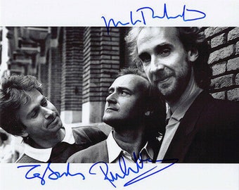 GENESIS Band Signed X3 - Phil Collins, Tony Banks, Mike Rutherford w/COA