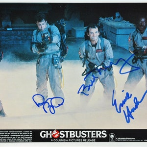 GHOSTBUSTERS CAST SIGNED Photo X3 - Bill Murray, Dan Aykroyd, Ernie Hudson w/coa