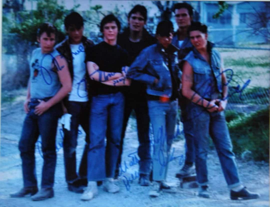 THE OUTSIDERS Cast X6 Signed Photo Tom Cruise Matt Dillon Etsy