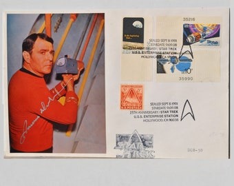 STAR TREK - James Doohan Signed Cachet - usps FDC envelope w/coa