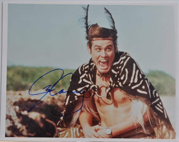JIM CARREY SIGNED Photo Ace Ventura: When Nature Calls w/coa