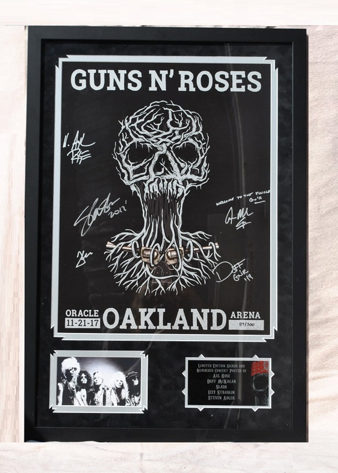 額付き！Guns N' Roses Japan Tour ポスター リトグラフ 額付き！Guns N' Roses Japan Tour ポスター リトグラフ Guns N
