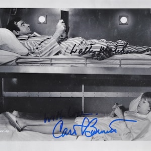 WALTER MATTHAU & CAROL Burnette ondertekende foto x2 - Pete &#39;N&#39; Tillie met coa