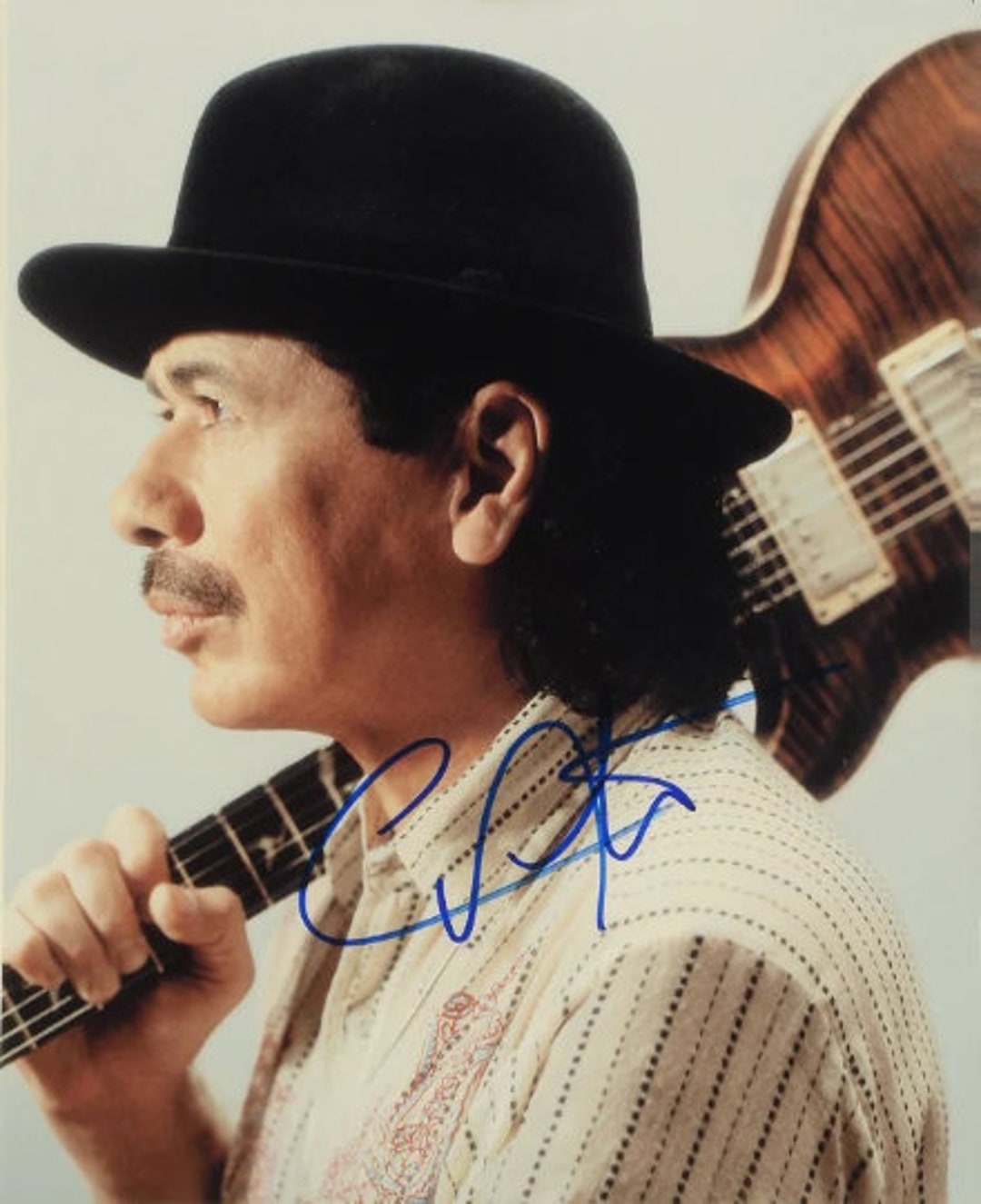 Carlos Santana Woodstock Signed Autograph Photo 