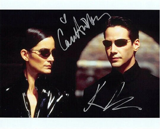 マトリックス キャスト X2 サイン入り写真 - キアヌ・リーブス