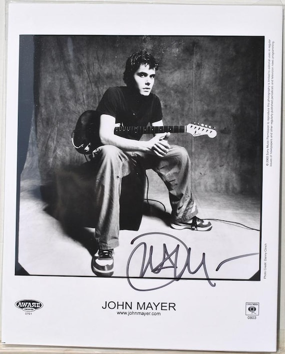 希少品　MAD JOHNSON/マッドジョンソン、ニワトリ絵画、直筆サイン入り ジョン・メイヤー直筆サイン入り写真（COA付き） - Etsy 日本