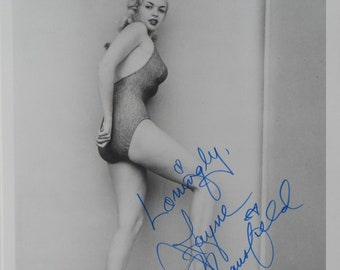 Jayne Mansfield Signed Photo - Playboy Playmate - Rita Marlowe W/COA - Etsy