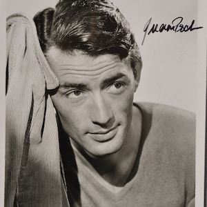 GREGORY PECK Foto firmada - Capitán Horatio Hornblower - Matar a un ruiseñor