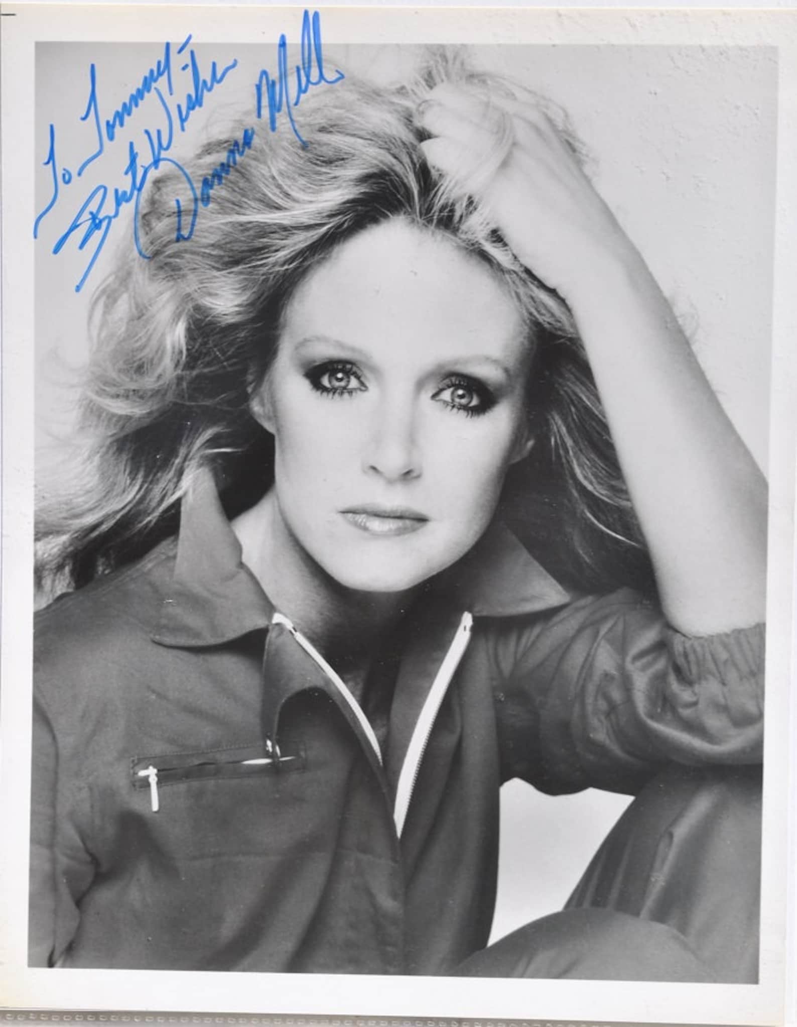 DONNA MILLS SIGNED Photo - Knots Landing, Deadly Revenge, Rude