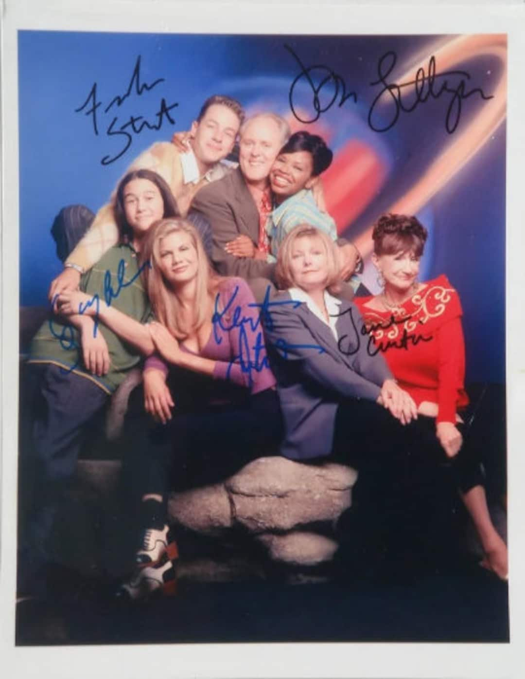 3RD ROCK FROM the Sun Cast Signed Photo X5 - John Lithgow, Kristen