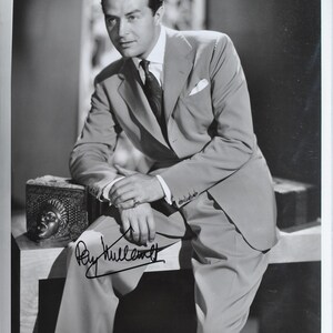 RAY MILLAND Foto autografata - Vicino al mio cuore - Componi M per omicidio - La settimana perduta con certificato di autenticità