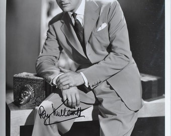 Foto firmada por RAY MILLAND - Cerca de mi corazón - Marque M para asesinato - La semana perdida con COA
