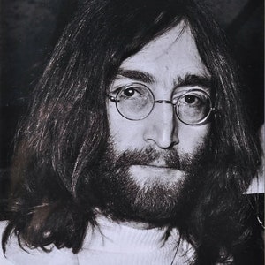 JOHN LENNON handsignierte Karte & Foto - The Beatles w/coa