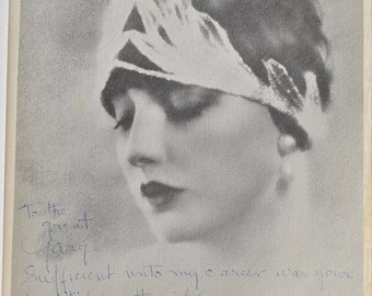 BETTY BLYTHE Foto firmada - Películas mudas con COA