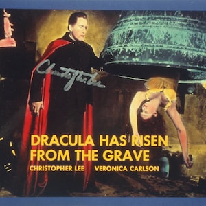 CHRISTOPHER LEE  signed photo - Count Dracula - Hammer Horror Films w/COA