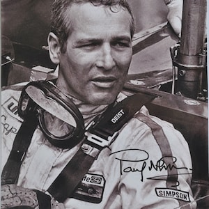 PAUL NEWMAN SIGNED Photo - Winning, The Sting, The Hustler  w/coa