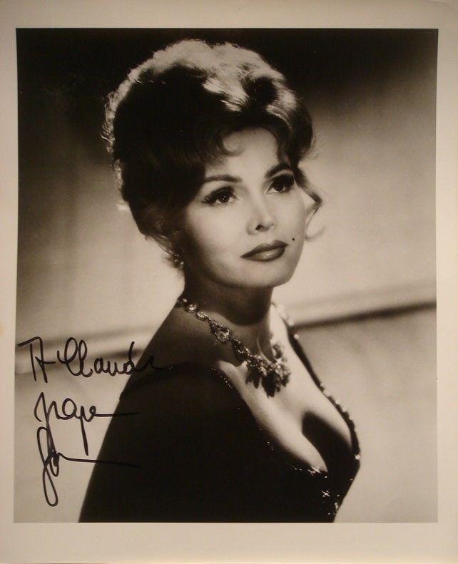 ZSA ZSA GABOR Signed Photo  w/coa