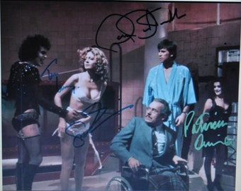 ROCKY HORROR Picture Show Cast Signed Photo X3 - T. Curry, S. Sarandon  w/COA