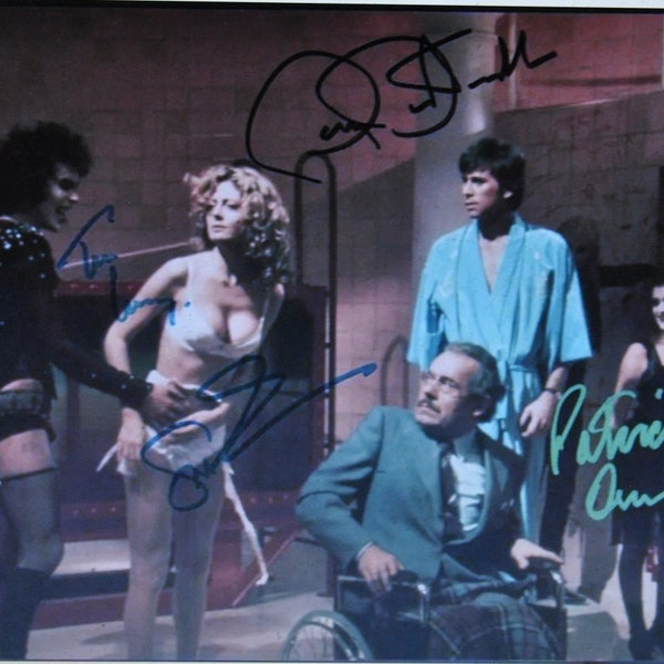 ROCKY HORROR Picture Show Cast Signed Photo X3 - T. Curry, S. Sarandon  w/COA