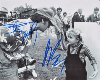 STEVEN SPIELBERG & DREW Barrymore Signed Photo X2 - E.T. the Extra-Terrestrial w/coa