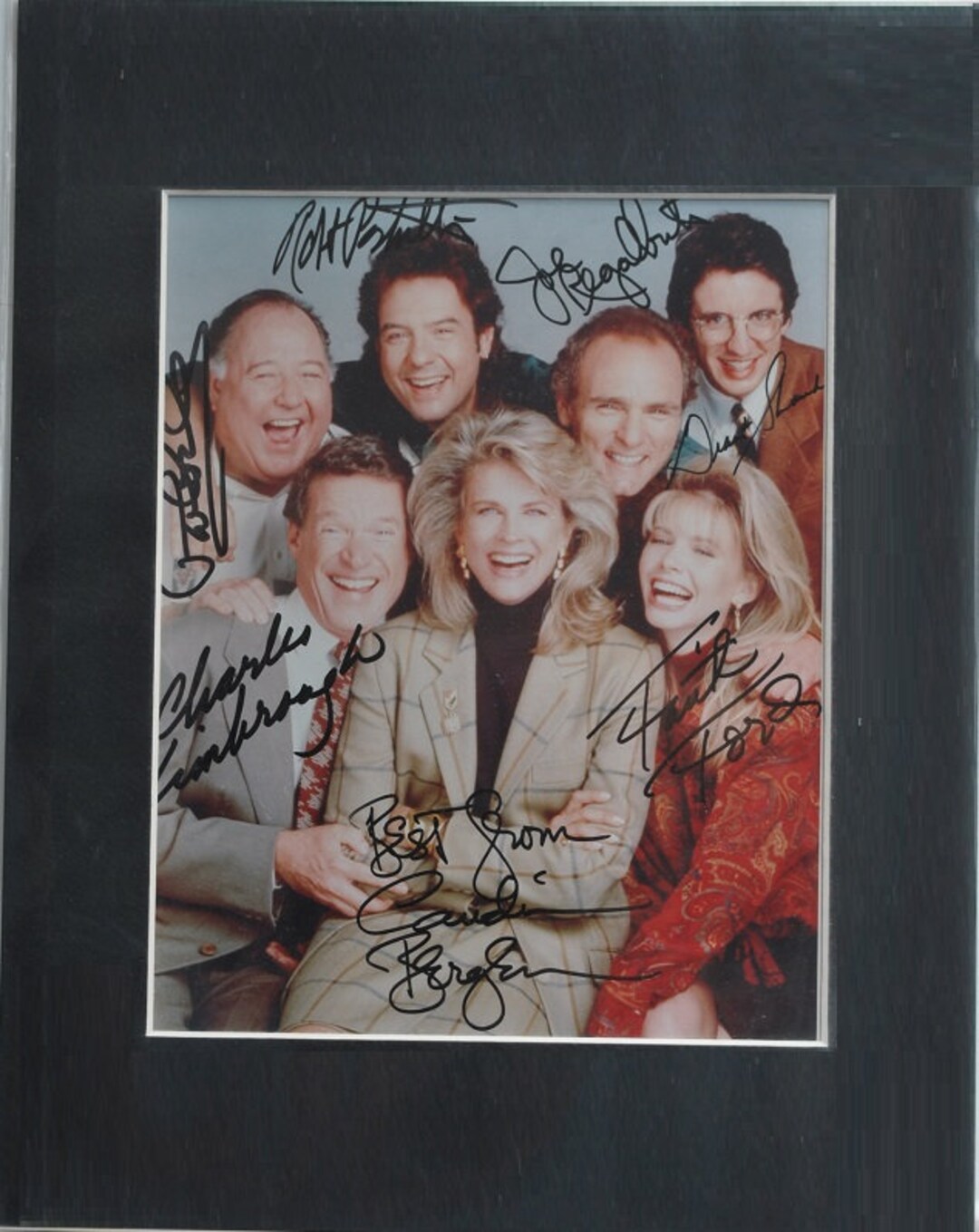MURPHY BROWN キャストサイン入りマット写真 x7 - キャンディス
