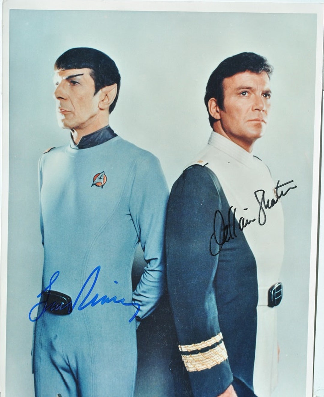 STAR TREK Cast Signed Photo - William Shatner , Leonard Nimoy W/coa - Etsy