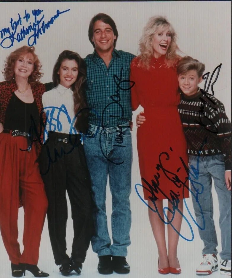 Who s the boss cast signed photo alyssa milano katharine helmond