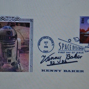 KENNY BAKER Signed Star Wars FDC envelope - R2 D2 w/coa
