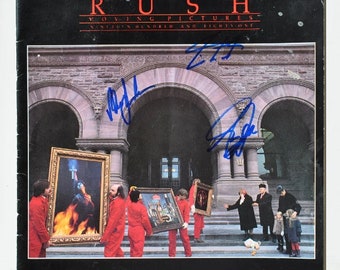 RUSH - MOVING PICTURES 1981...18 Page Tour Program Signed x3 w/CoA