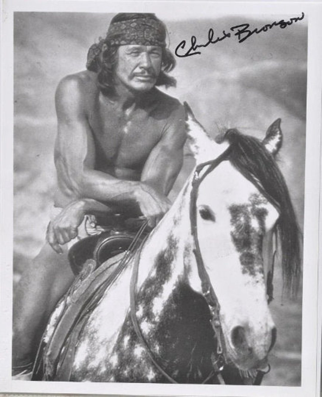 CHARLES BRONSON Signed Photo CHATOS Land the Dirty picture