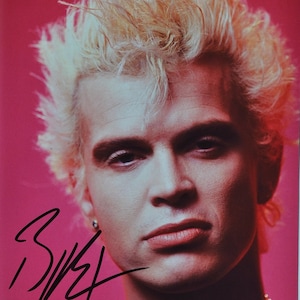 BILLY IDOL SIGNED Photo - William Michael Albert Broad - White Wedding  w/coa