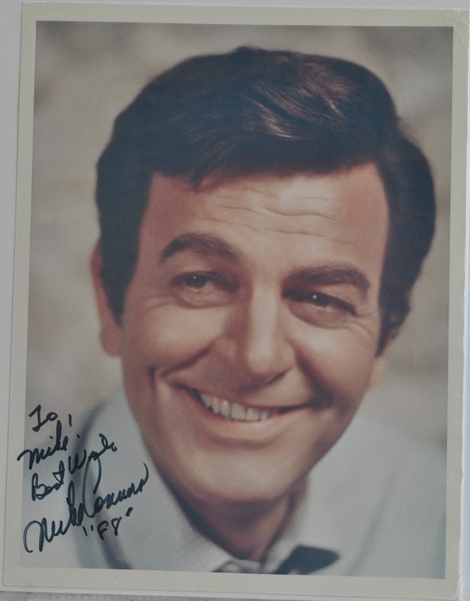 MIKE CONNORS SIGNED Photo Mannix, Stagecoach, Sudden Fear W/coa - Etsy